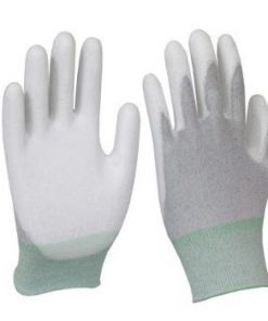 Găng tay chống tĩnh điện sợi carbon phủ PU lòng bàn tay