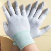 Găng tay chống tĩnh điện sợi carbon phủ PU đầu ngón